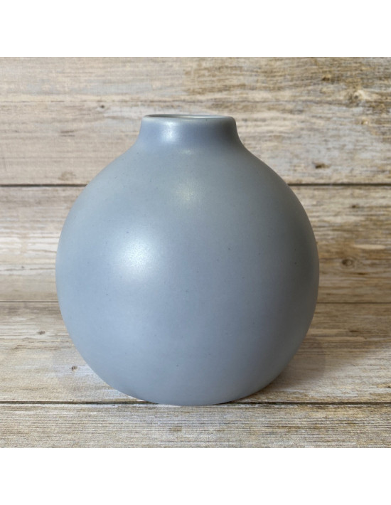 Vase diffuseur bleu grisé pour bouquet parfumé