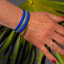 Coffret bougie Monoï/Clémentine bracelet bleu