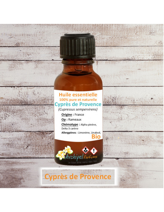 Huile essentielle cyprès de Provence bio