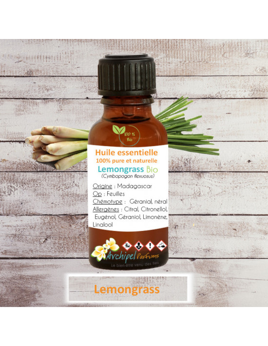 Huile essentielle de lemongrass bio utilisation