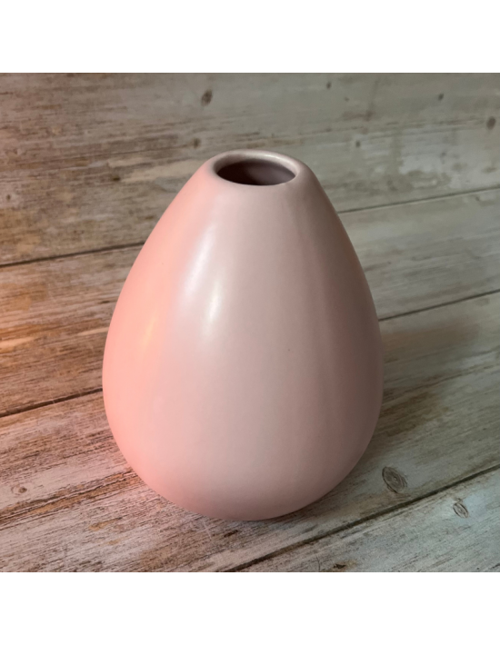 Vase rose en forme de goutte pour diffusion par capillarité