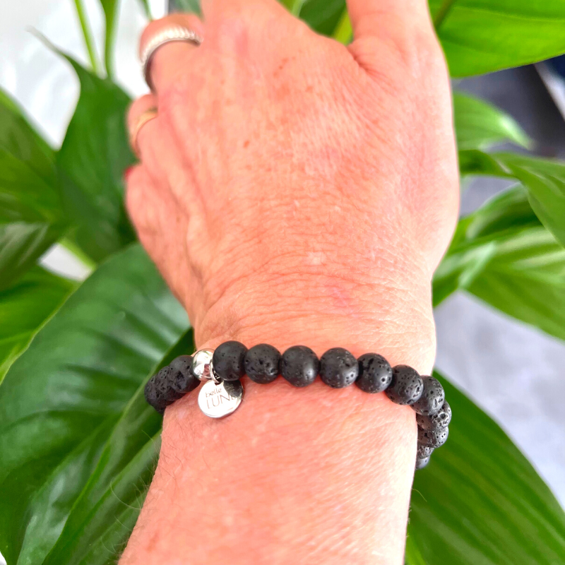 Bracelet aromathérapie pierre de lave