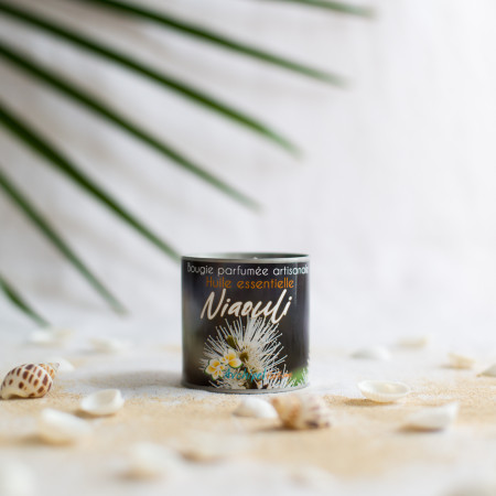 Bougie végétale huile essentielle Niaouli 120G