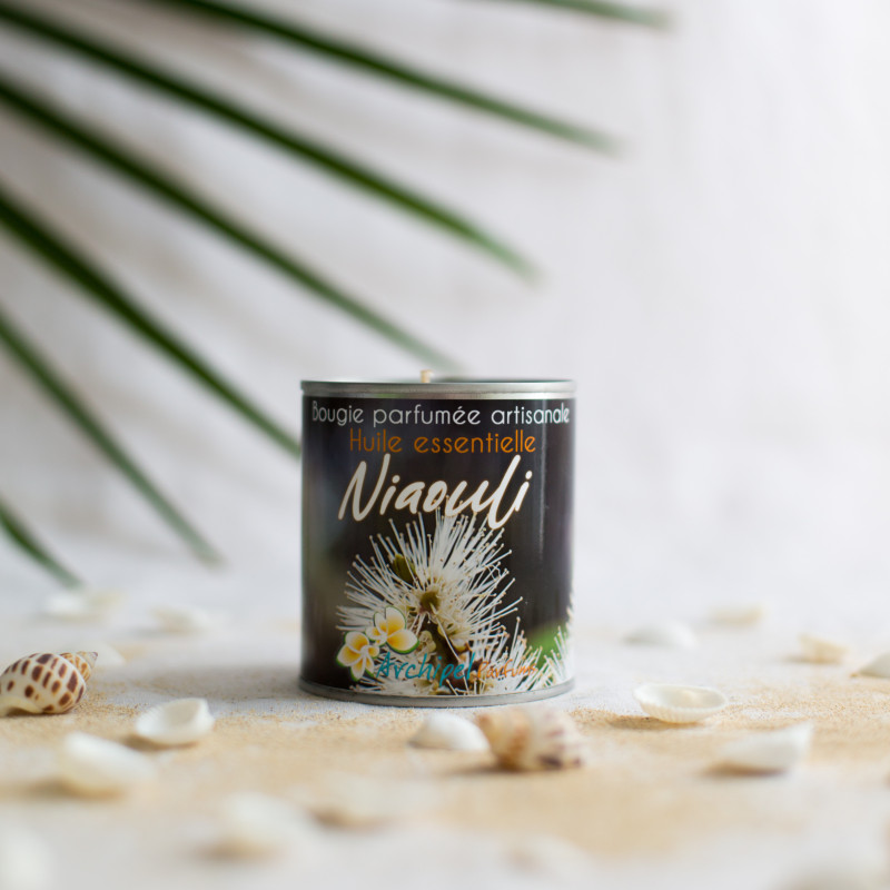 Bougie végétale huile essentielle Niaouli 240G