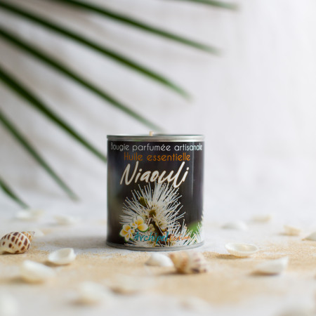 Bougie végétale huile essentielle Niaouli 240G