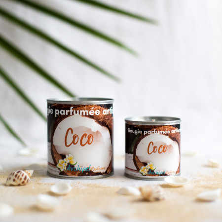 Noix de coco bougie parfumée 240 et 120g