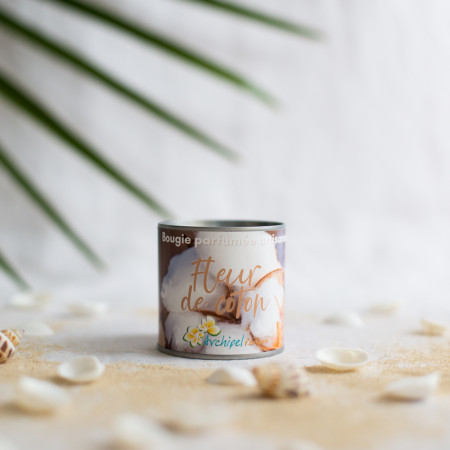 Bougie artisanale fleur de coton 120G