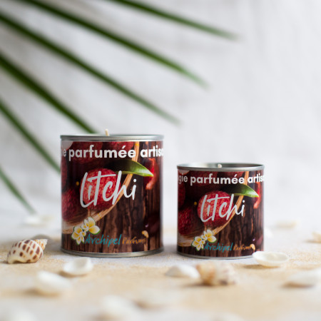 Bougie parfumée artisanale coulée main Litchi