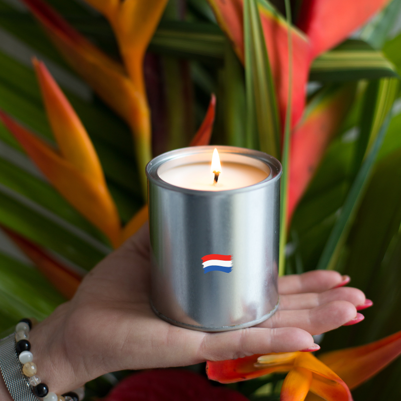 Bougie parfumée monoï artisanale fabriquée en france