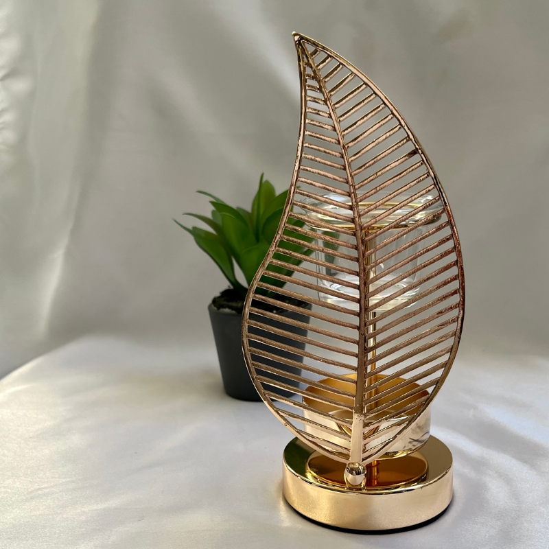 Brûle parfums gold palme pour fondants parfumés