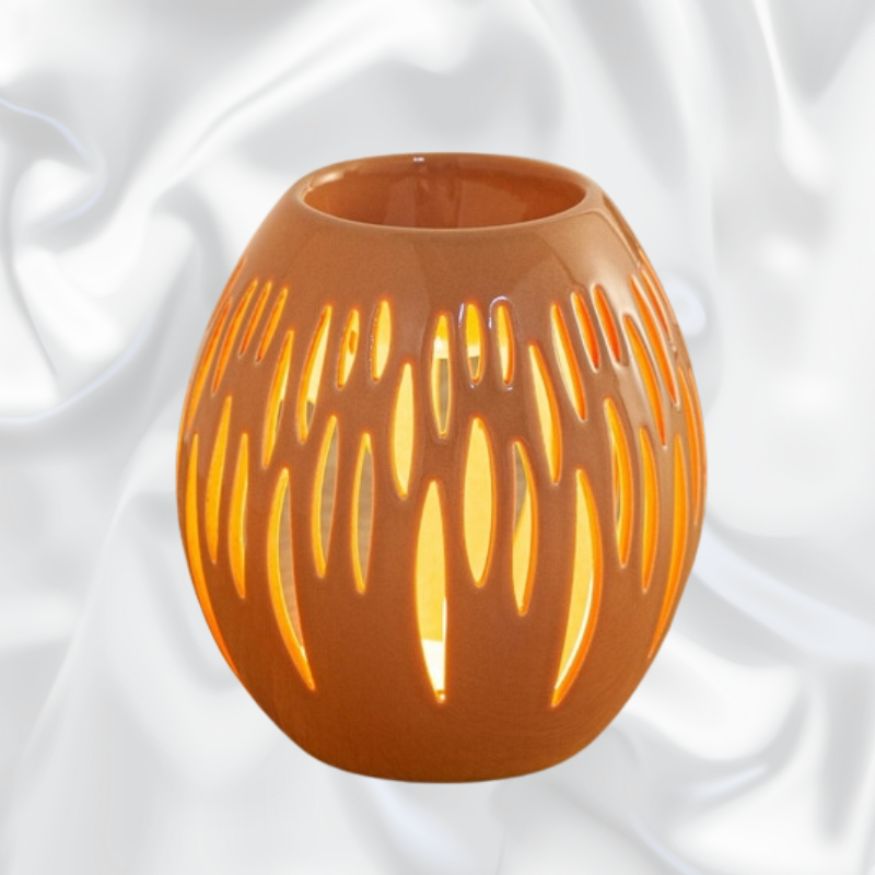 Brûle-parfum orange à bougie
