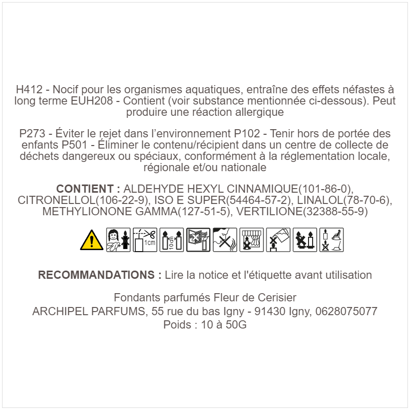 CLP fondants parfumés fleur de cerisier