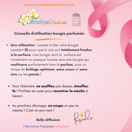 Bougie parfumée Hibiscus conseil utilisation