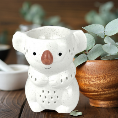 Brule parfum koala blanc céramique