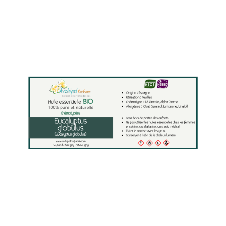 Huile essentielle Eucalyptus Globulus bio chémotypée