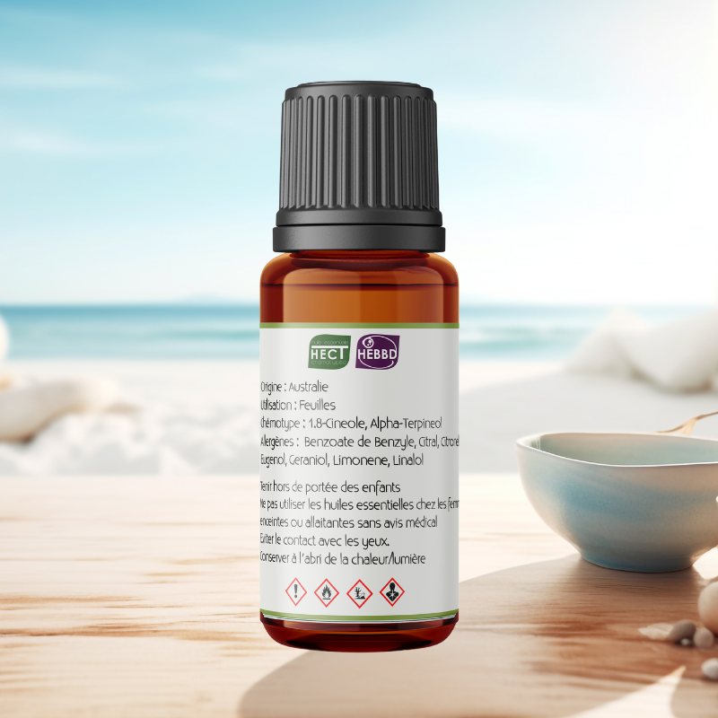 Huile essentielle d'eucalyptus radié pure et naturelle