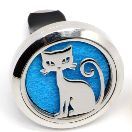 Diffuseur voiture huile essentielle clip CHAT
