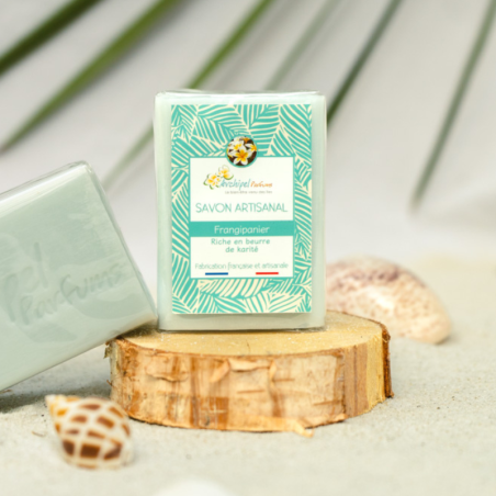 Savon artisanal karité frangipanier