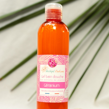 Gel douche végan Géranium