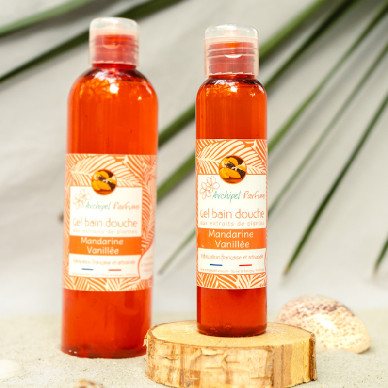 Gel douche Mandarine Vanillé naturel et vegan