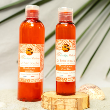 Gel douche Mandarine Vanillé naturel et vegan