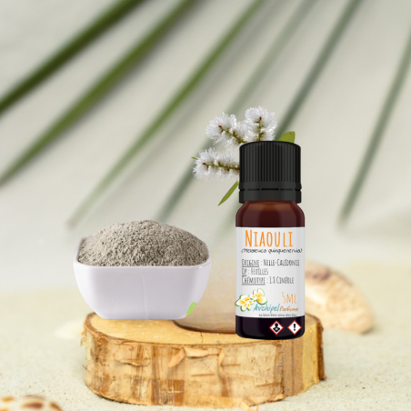 Argile verte et Huile essentielle de Niaouli