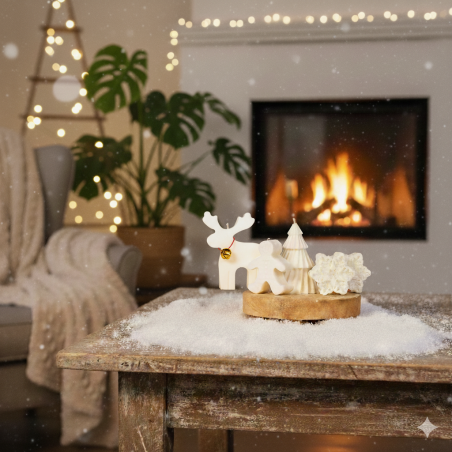 Coffret bougie artisanale de noel