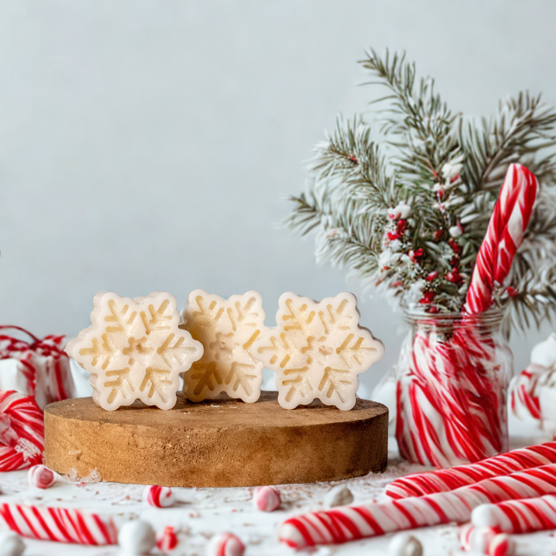 bougie déco flocon de Noël