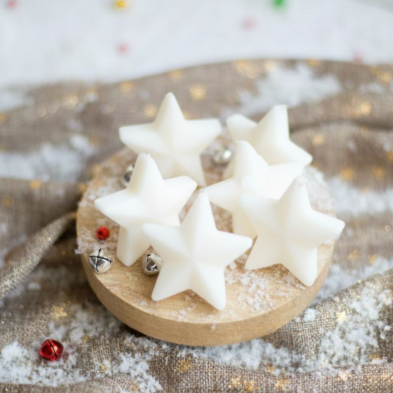 Fondants parfumés de noël étoile feu de bois