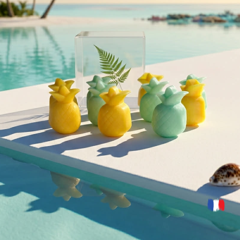 Fondants parfumés MATCHA en forme d'ananas