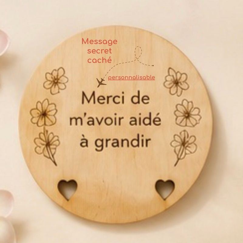 magnet personnalisable rond maitresse