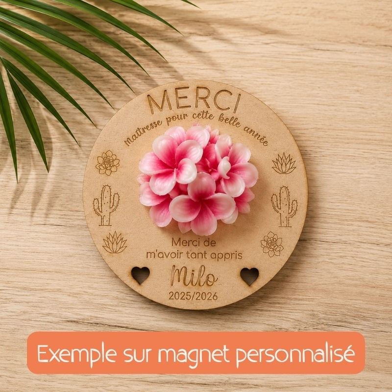 Fondants parfumés frangipanier sur magnet