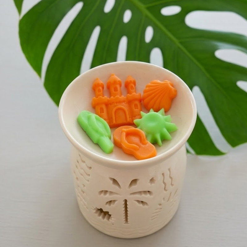 fondants parfumés senteur crème solaire