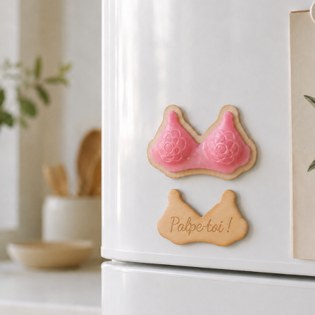 fondant parfumé octobre rose boobs magnet frigo