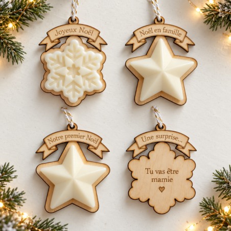 Fondant parfumé personnalisable noël
