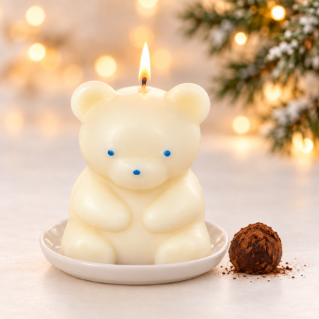 Bougie décorative ourson parfum chocolat