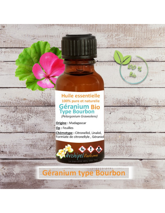 Huile essentielle de Géranium Bourbon