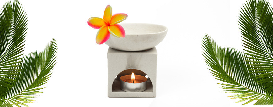 Brûle parfum en céramique modèle bas