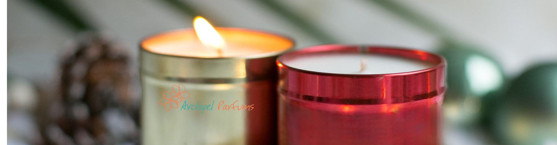 Bougies de Noël artisanales