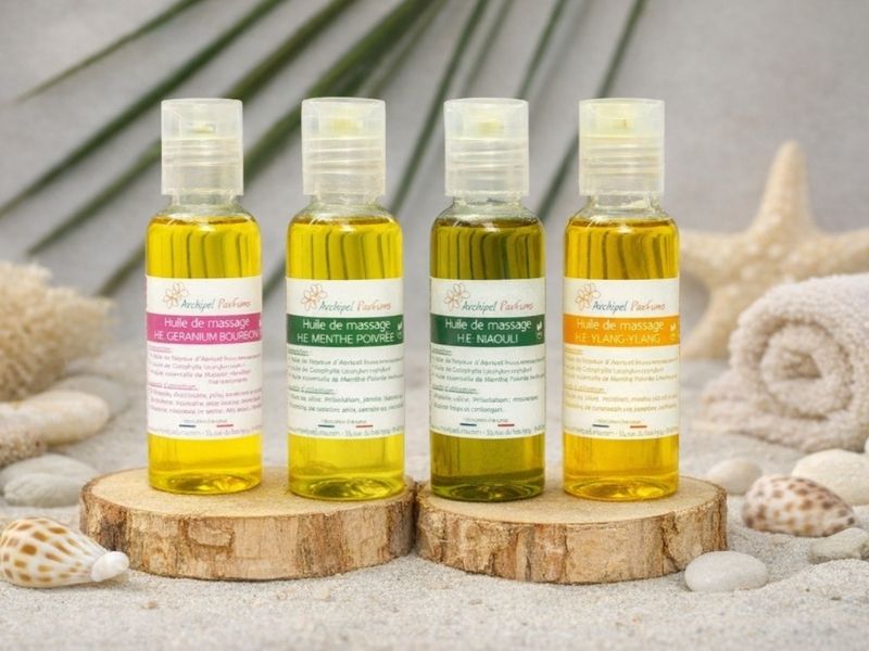 Huiles de soins bio aux huiles essentielles