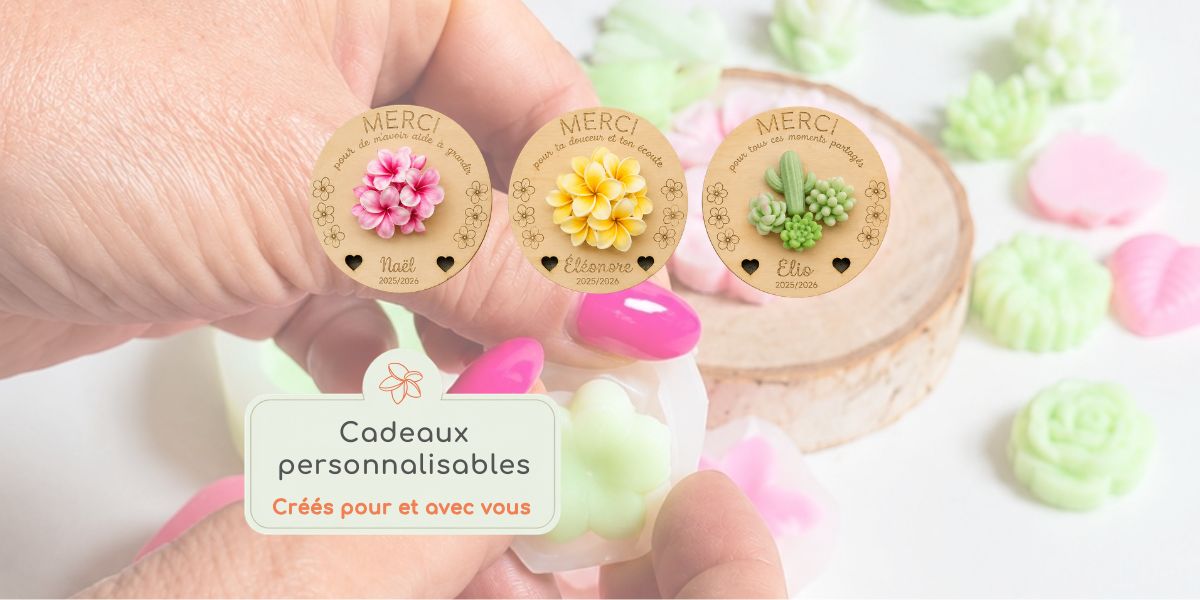 bougies et fondants parfumés personnalisés