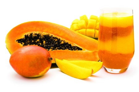 Bougie parfumée naturelle mangue papaye