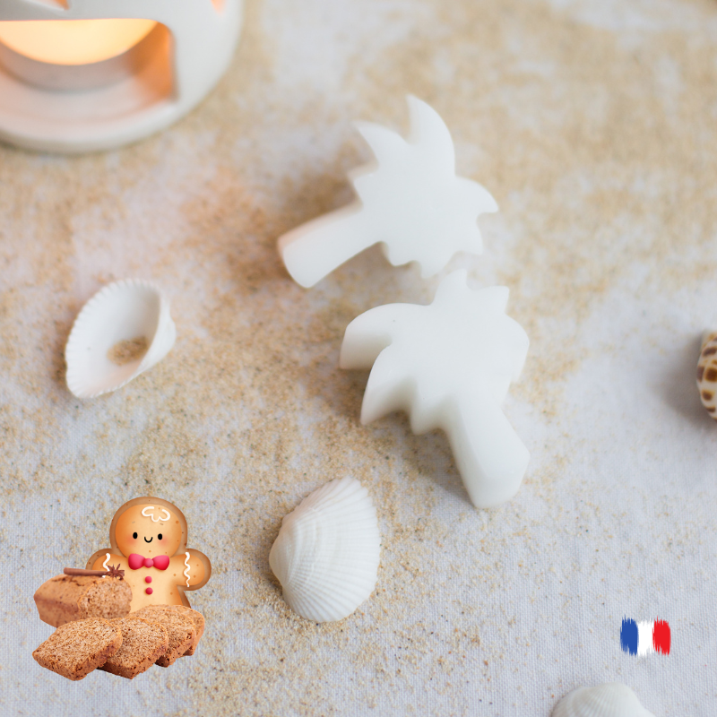 Lot De 4 Fondants De Cire Pain D'épices - 8h De Combustion - Cire De Soja - Fabriqué En France
