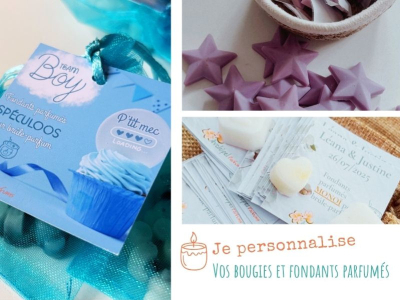 Bougies personnalisées et fondants parfumés rien que pour vous